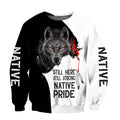 Native Wolf Pride 3D All Over Printed Unisex Shirts