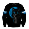 Blue Wolf 3D All Over Printed Unisex Shirts