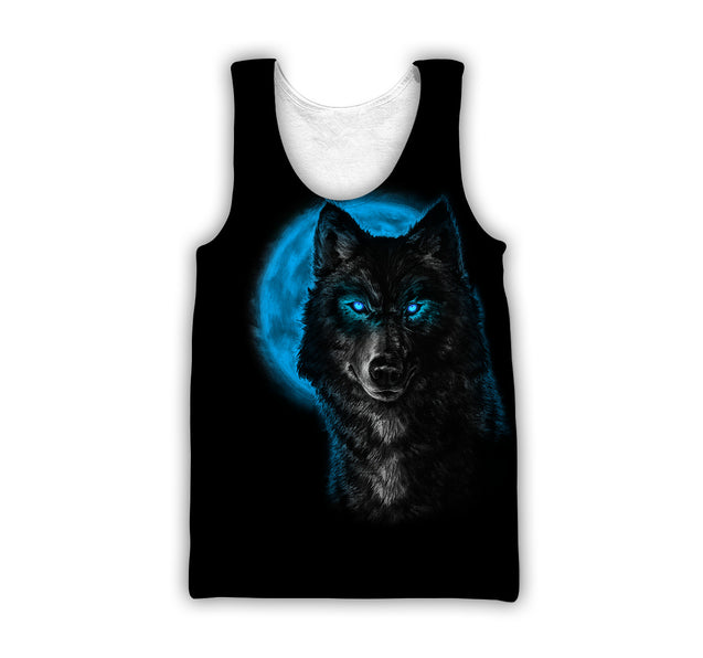 Blue Wolf 3D All Over Printed Unisex Shirts