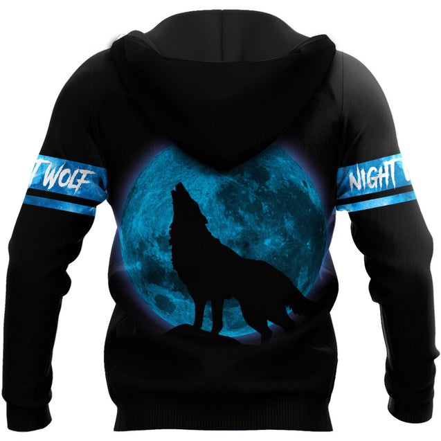 Blue Wolf 3D All Over Printed Unisex Shirts