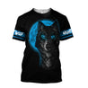 Blue Wolf 3D All Over Printed Unisex Shirts