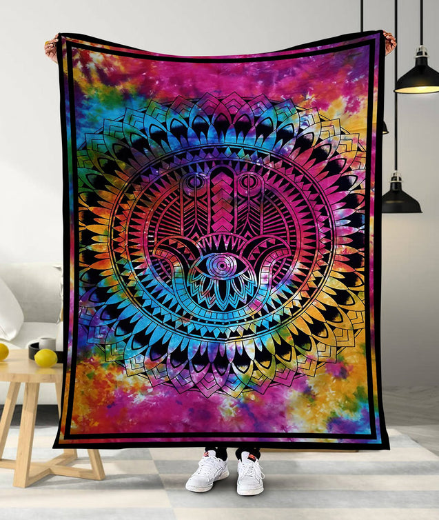 Hamsa Colourful Soft and Warm Blanket