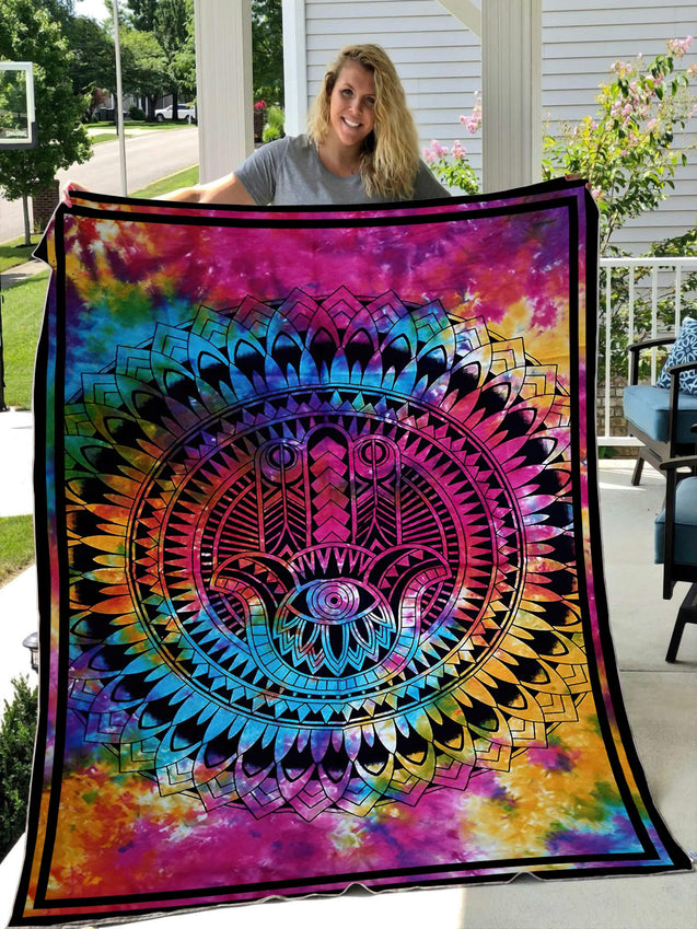 Hamsa Colourful Soft and Warm Blanket