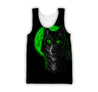 Green Wolf 3D All Over Printed Unisex Shirts