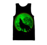 Green Wolf 3D All Over Printed Unisex Shirts