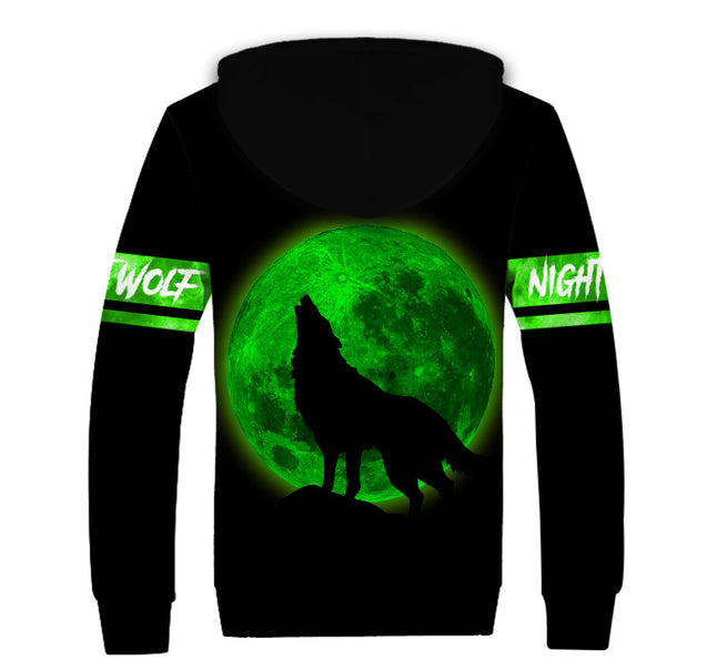 Green Wolf 3D All Over Printed Unisex Shirts