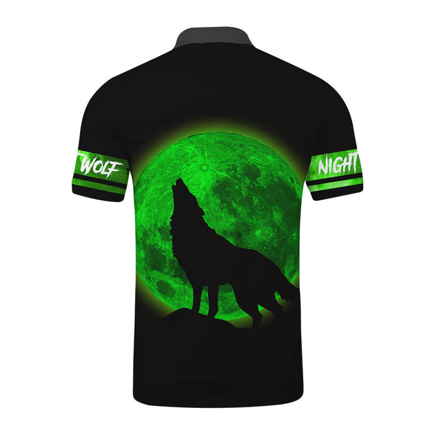 Green Wolf 3D All Over Printed Unisex Shirts