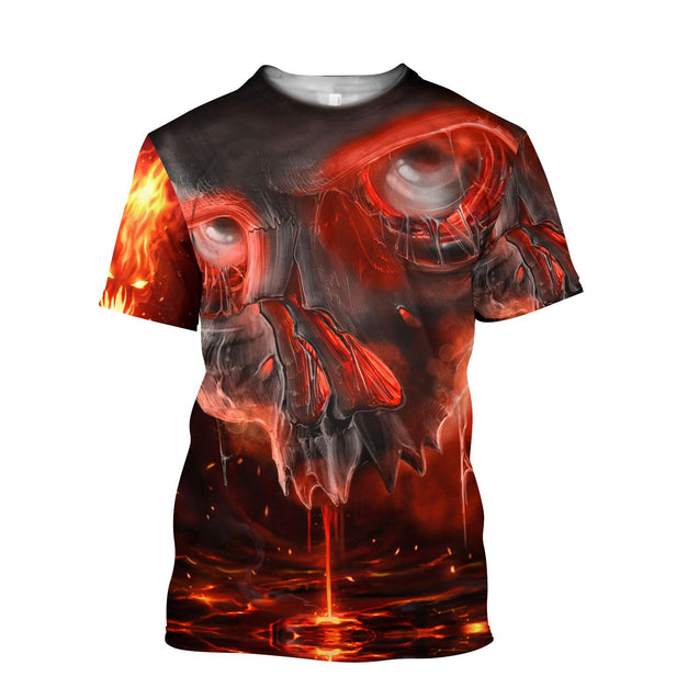 Premium Skull 3D All Over Printed Unisex Shirts