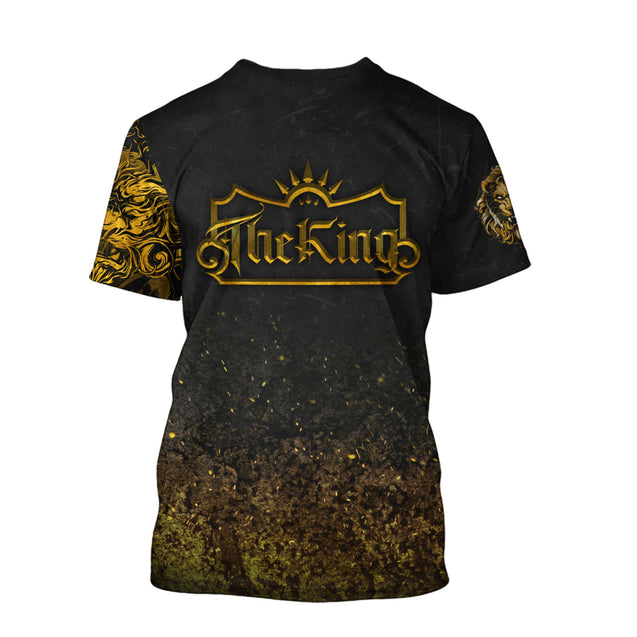 King Lion Tattoo 3D Over Printed Unisex Shirts