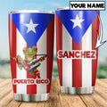 Customize Name Green Coqui Puerto Rico Steel Tumbler MH06012007