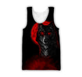 The Red Moon Wolf 3D All Over Printed Unisex Shirt
