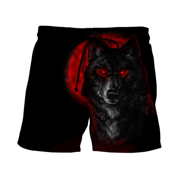 The Red Moon Wolf 3D All Over Printed Unisex Shirt