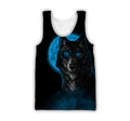 The Blue Moon Wolf 3D All Over Printed Unisex Shirt