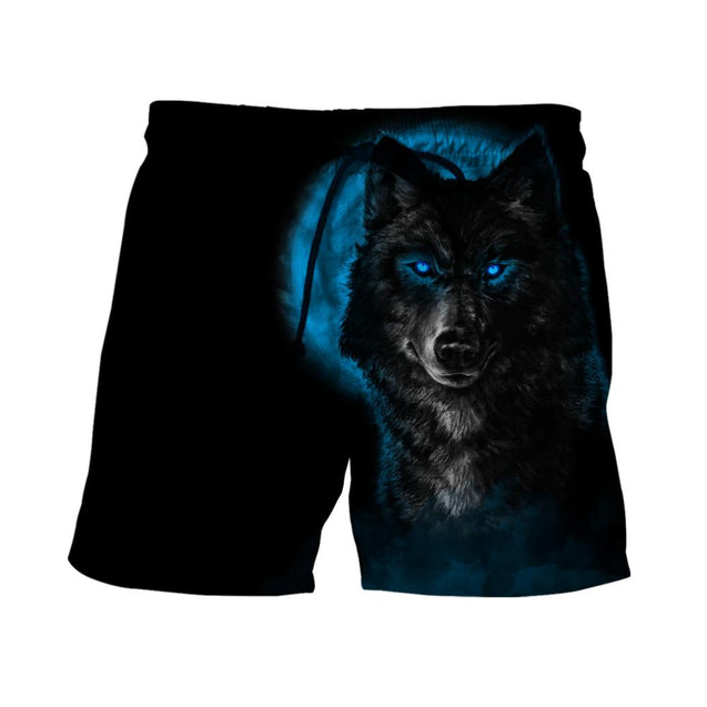 The Blue Moon Wolf 3D All Over Printed Unisex Shirt