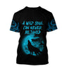 The Blue Moon Wolf 3D All Over Printed Unisex Shirt