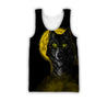 The Yellow Moon Wolf 3D All Over Printed Unisex Shirt