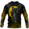 The Yellow Moon Wolf 3D All Over Printed Unisex Shirt