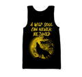 The Yellow Moon Wolf 3D All Over Printed Unisex Shirt