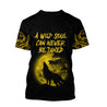 The Yellow Moon Wolf 3D All Over Printed Unisex Shirt