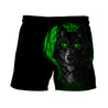 The Green Moon Wolf 3D All Over Printed Unisex Shirt