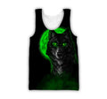 The Green Moon Wolf 3D All Over Printed Unisex Shirt