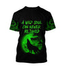 The Green Moon Wolf 3D All Over Printed Unisex Shirt