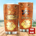 Customize Name Maga Flower Puerto Rico Steel Tumbler TNA08012102