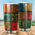 Puerto Rico Symbols Steel Tumbler MH08012004