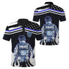 Customize Name Police 3D All Over Printed Unisex Shirts Back To The Blue