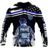 Customize Name Police 3D All Over Printed Unisex Shirts Back To The Blue