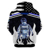 Customize Name Police 3D All Over Printed Unisex Shirts Back To The Blue