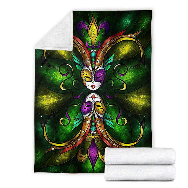 Mardi Grass 3D All Over Printed Blanket