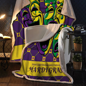 Mardi Gras 3D All Over Printed Blanket