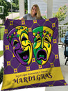 Mardi Gras 3D All Over Printed Blanket