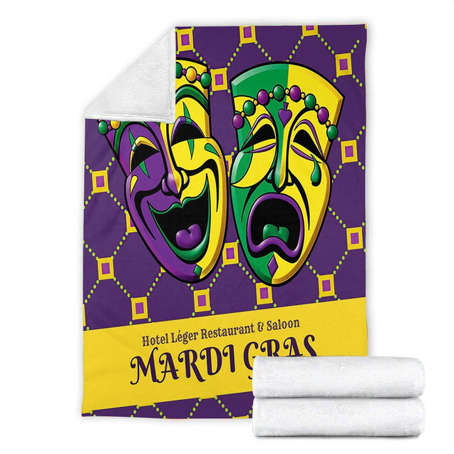 Mardi Gras 3D All Over Printed Blanket