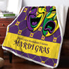 Mardi Gras 3D All Over Printed Blanket