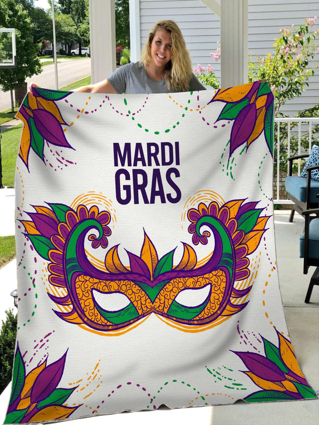 Mardi Gras 3D All Over Printed Blanket