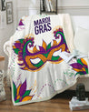 Mardi Gras 3D All Over Printed Blanket