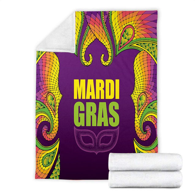 Mardi Gras 3D All Over Printed Blanket