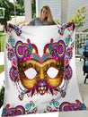 Mardi Gras 3D All Over Printed Blanket