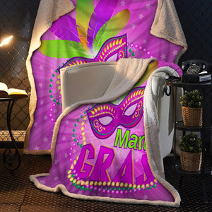 Mardi Gras 3D All Over Printed Blanket