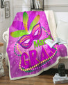 Mardi Gras 3D All Over Printed Blanket