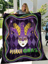 Mardi Gras 3D All Over Printed Blanket