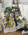 Mardi Gras 3D All Over Printed Blanket