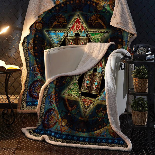 Jewish 3D All Over Printed Blanket