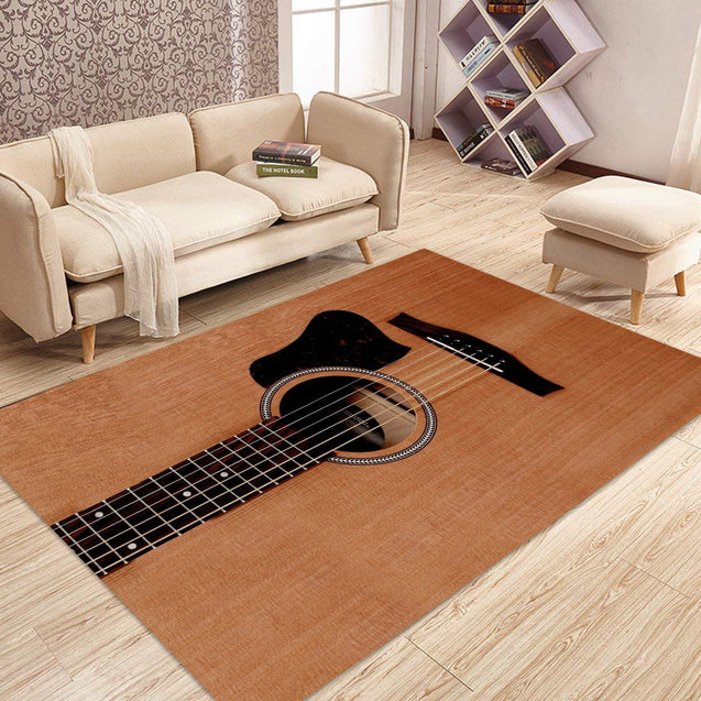 Guitar Musical Instrument 3D Rug