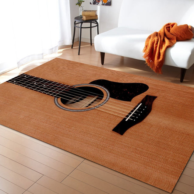 Guitar Musical Instrument 3D Rug