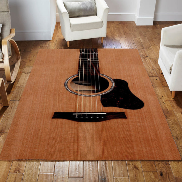 Guitar Musical Instrument 3D Rug