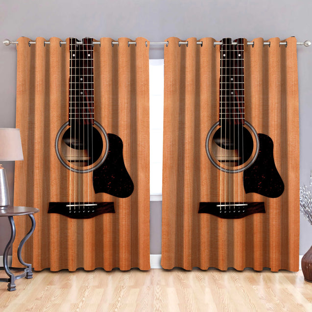 Guitar Musical Instrument Window Curtains