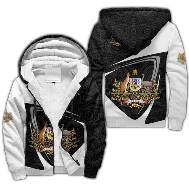 Premium Unisex Hoodie Polynesian Pattern And Australia ML